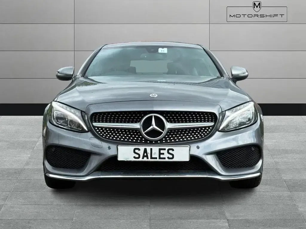 Used Mercedes C220 AMG line 170 HP (125 kW) 2017 Grey Coupe