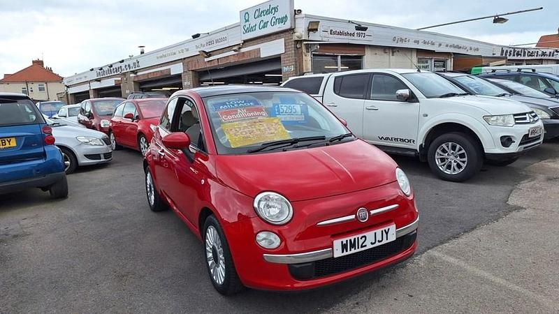 Used Fiat 500 Lounge 69 HP (50 kW) 2012 Red Hatchback