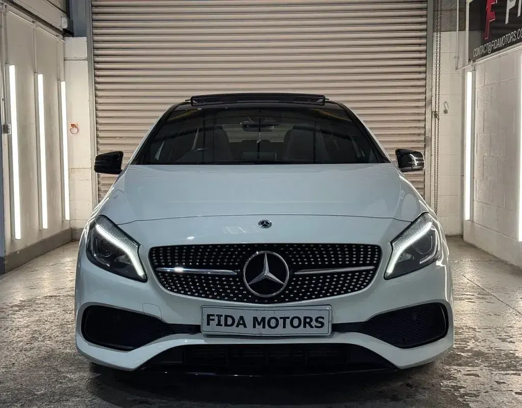 Used Mercedes A200 AMG line 2018 White Hatchback