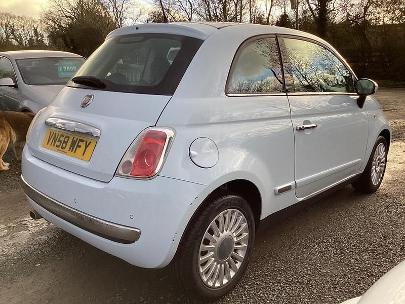 Used Fiat 500 Lounge 69 HP (50 kW) 2008 Blue Hatchback
