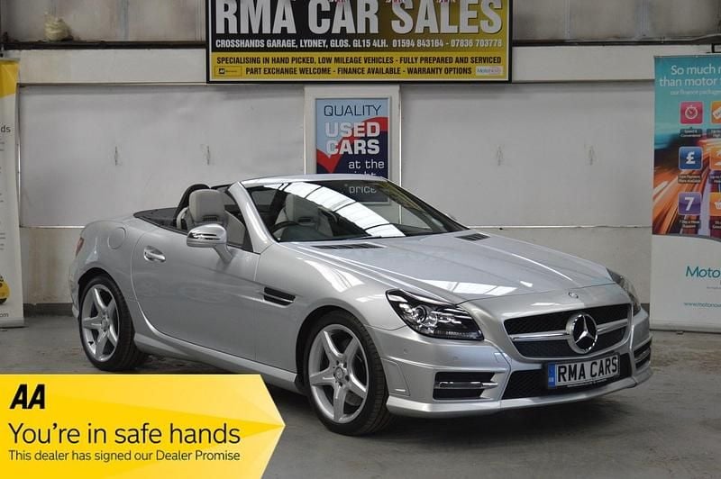 Silver Used 2014 Mercedes SLK250 AMG Cabriolet | £14,995 (Expensive) - Image 1/4