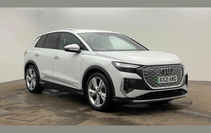 White Used 2021 Audi Q4 e-tron S-Line SUV | £25,900 (Super price) - Image 1/4