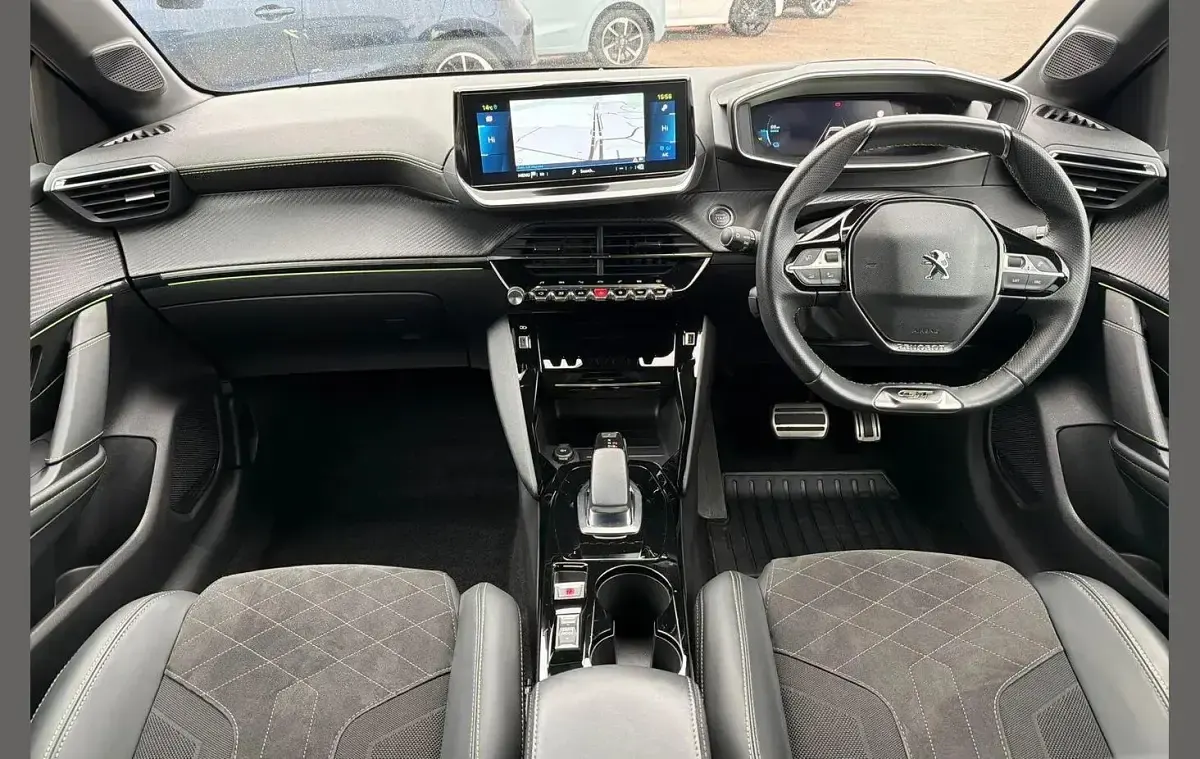 Used Peugeot e-208 Premium 100 kW (136 HP) 2022 Black Hatchback