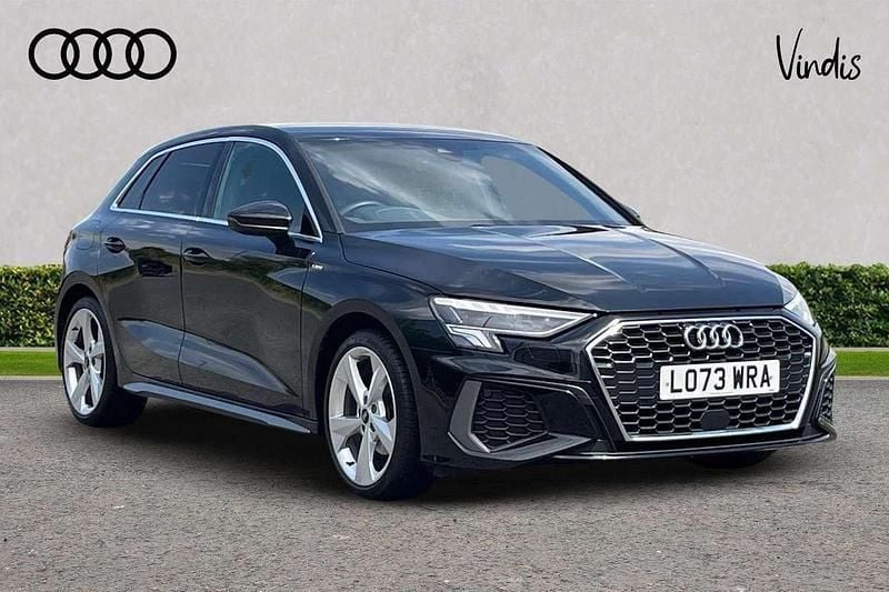 Black Used 2023 Audi A3 S-Line Hatchback | £24,978 (Fair price) - Image 1/4