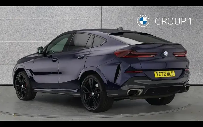 Used BMW X6 M50 Shadowline 523 HP (384 kW) 2022 Tanzanite blue SUV