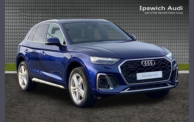 Used Audi Q5 S-Line 261 HP (191 kW) 2022 Blue SUV