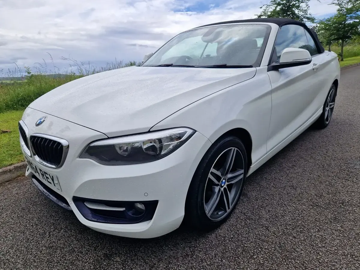Used BMW 218 Sport Line 2017 White Cabriolet