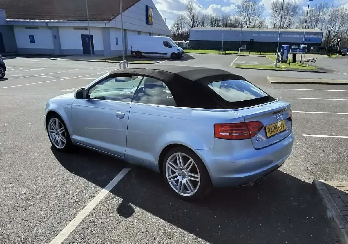 Used Audi A3 Cabriolet S-Line 140 HP (102 kW) 2008 Blue Cabriolet