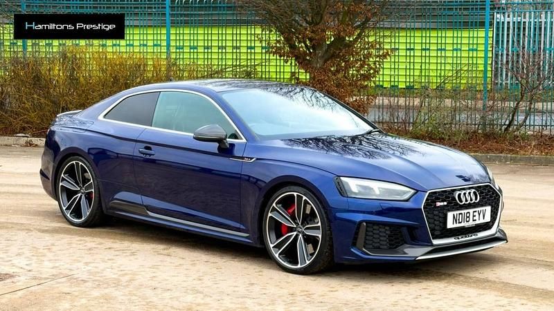 Used Audi RS5 Comfort 450 HP (330 kW) 2018 Blue Coupe