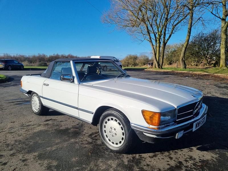 Used Mercedes SL420 1986 White Cabriolet