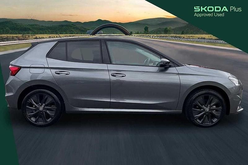 Used Skoda Fabia Design Edition 110 HP (80 kW) 2025 Graphite grey metallic black magic pearl effect Hatchback