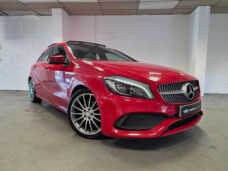 Red Used 2016 Mercedes A180 AMG Line Premium Plus Hatchback | £9,695 (Fair price) - Image 1/4