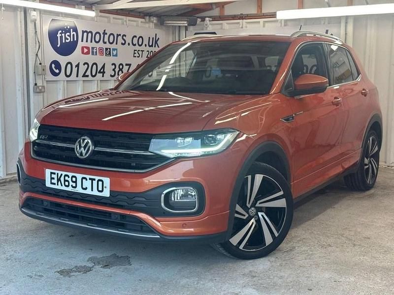 Orange Used 2019 VW T-Cross R-line SUV | £16,590 (Good price) - Image 1/3