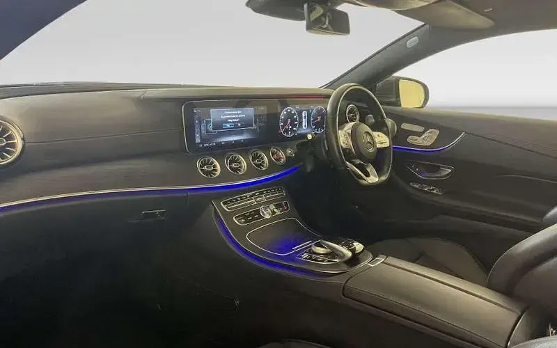 Used Mercedes E400 AMG line 340 HP (250 kW) 2019 Grey Coupe