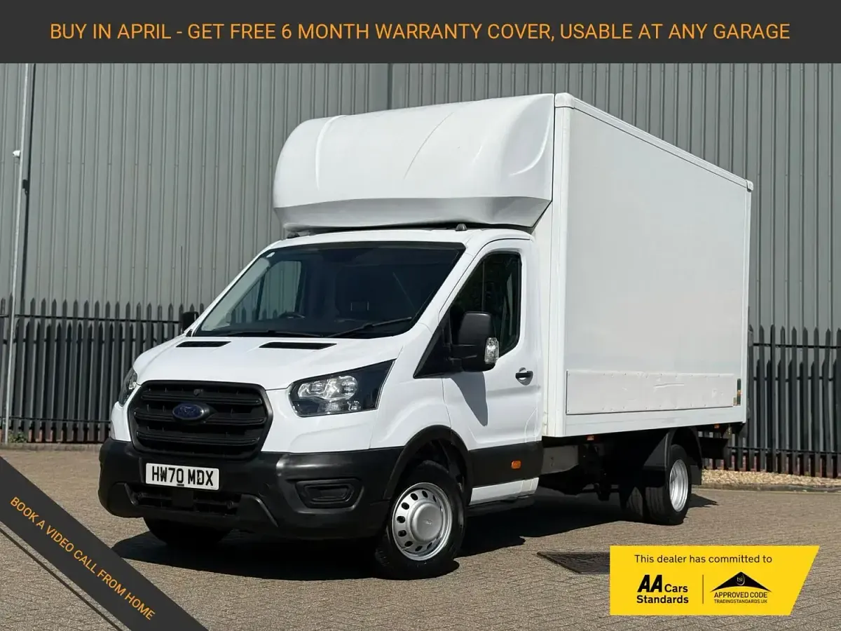Used Ford Transit S 130 HP (95 kW) 2020 White Cabriolet