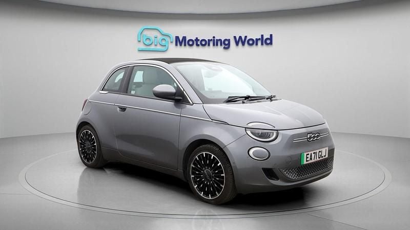 Used Fiat 500e La Prima 86 kW (118 HP) 2021 Grey Cabriolet