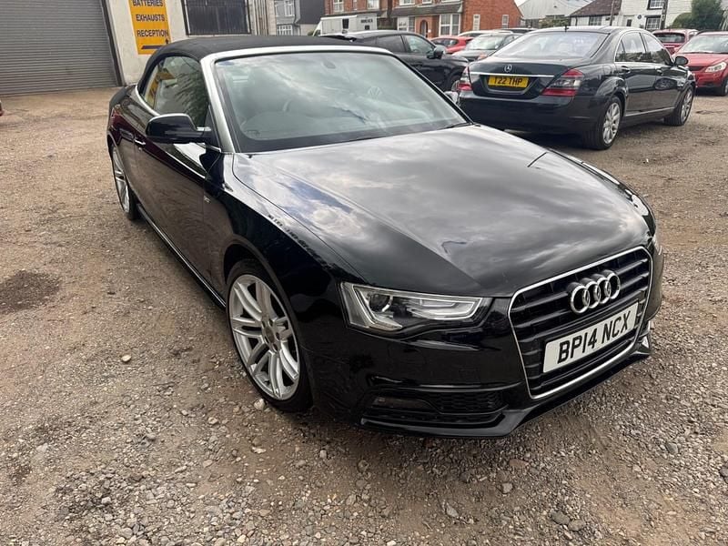 Black Used 2014 Audi A5 Cabriolet S-Line Cabriolet | £8,995 (Expensive) - Image 1/4