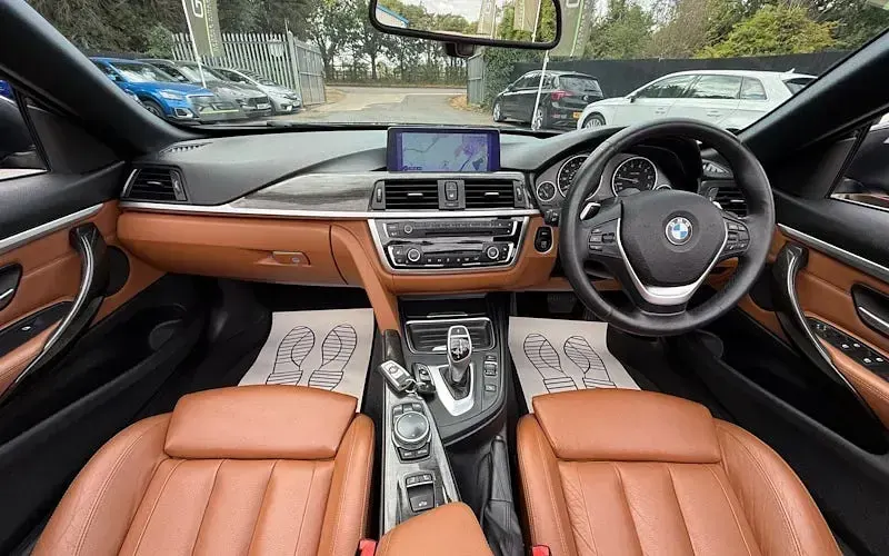 Used BMW 428 Luxury Line 245 HP (180 kW) 2014 Blue Cabriolet
