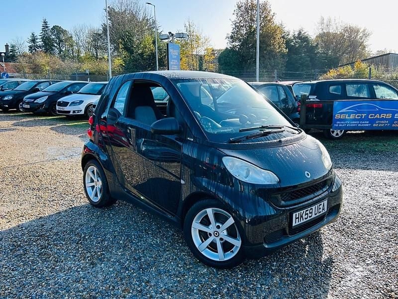 Black Used 2010 Smart ForTwo Coupé Pulse Coupe | £3,795 (Fair price) - Image 1/4