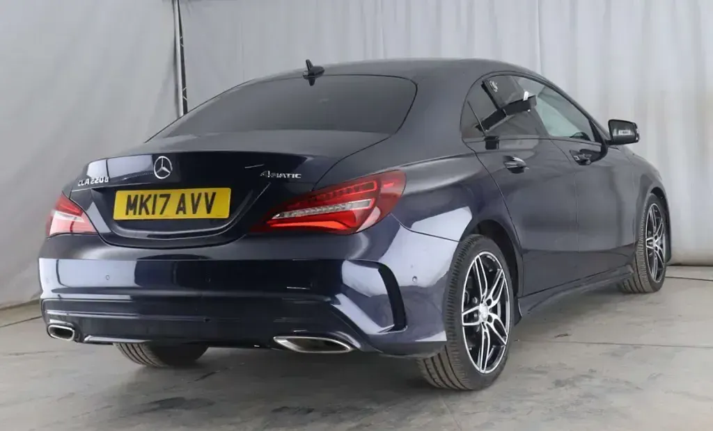 Used Mercedes CLA220 AMG line 2017 Blue Coupe