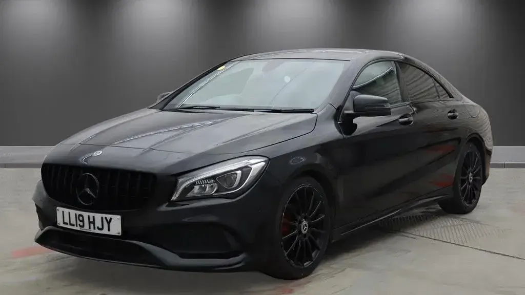 Used Mercedes CLA200 AMG line 156 HP (114 kW) 2019 Black Coupe