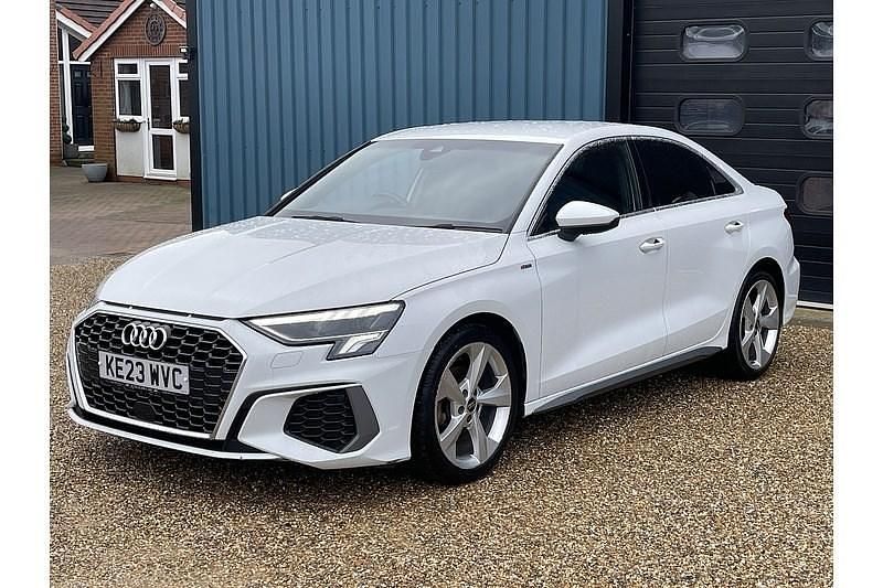 Used Audi A3 S-Line 110 HP (80 kW) 2023 White Sedan