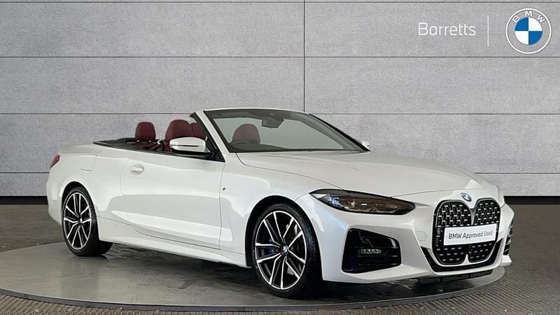 White Used 2021 BMW 420 M Sport Cabriolet | £28,999 (Fair price) - Image 1/4