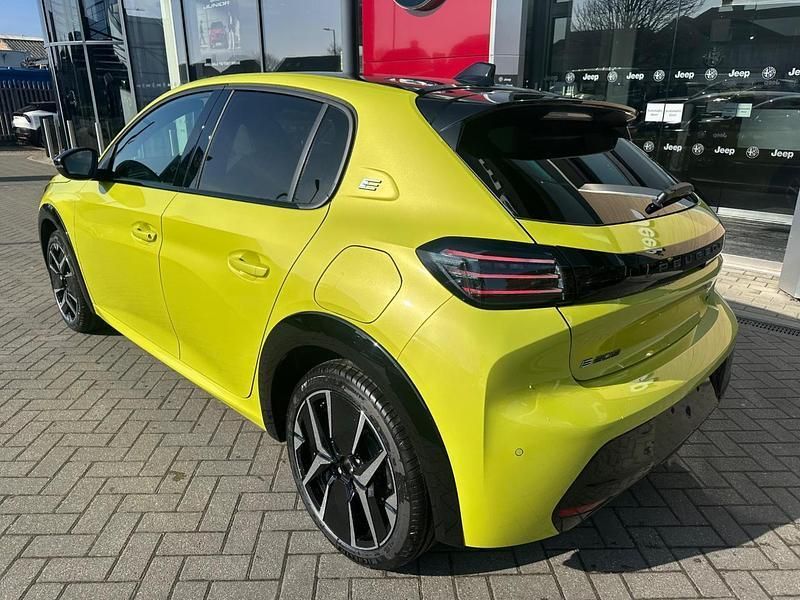 Yellow Used 2025 Peugeot e-208 GT Hatchback | £25,995 - Image 1/4