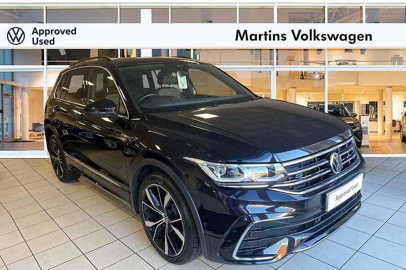 Black Used 2021 VW Tiguan R-line SUV | £22,490 (Fair price) - Image 1/4