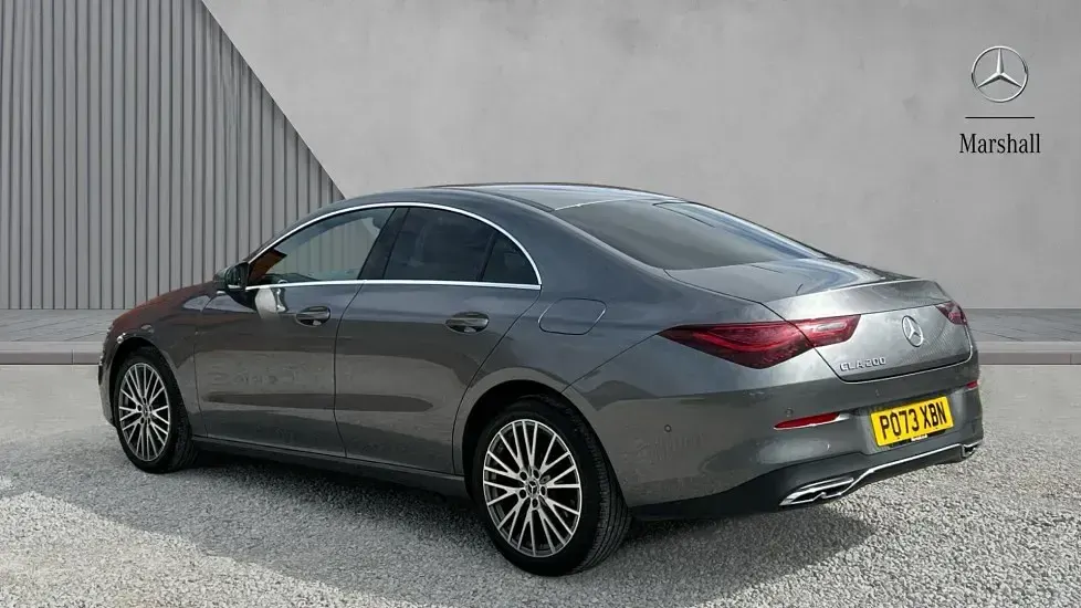 Used Mercedes CLA200 Executive 163 HP (119 kW) 2023 Mountain grey metallic Coupe
