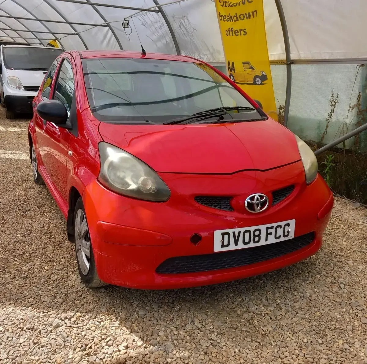 Begagnad Toyota Aygo 2008 Röd Halvkombi