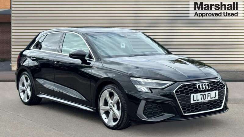 Black Used 2020 Audi A3 S-Line Hatchback | £20,490 (Fair price) - Image 1/4