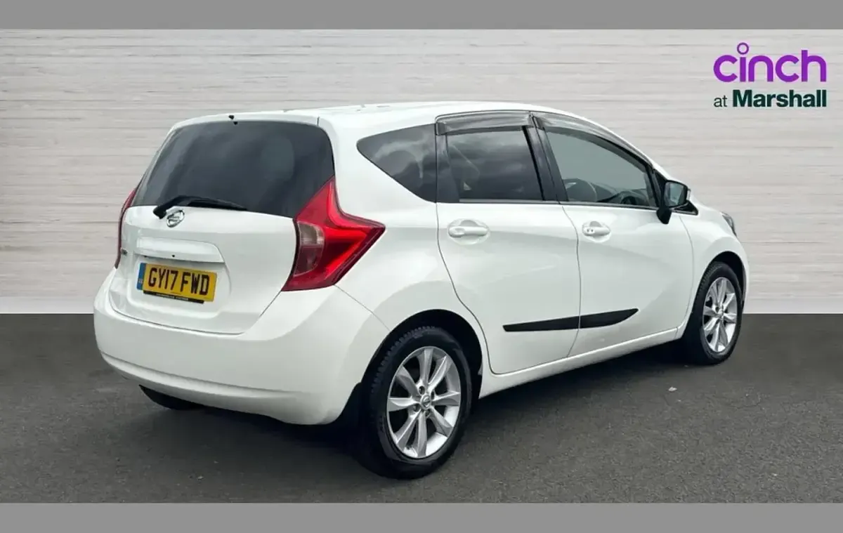 Used Nissan Note S 96 HP (70 kW) 2017 White Hatchback