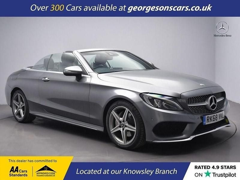 Grey Used 2018 Mercedes C220 AMG line Cabriolet | £16,500 (Fair price) - Image 1/4