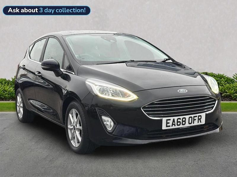 Black Used 2018 Ford Fiesta Zetec Hatchback | £8,199 (Fair price) - Image 1/4