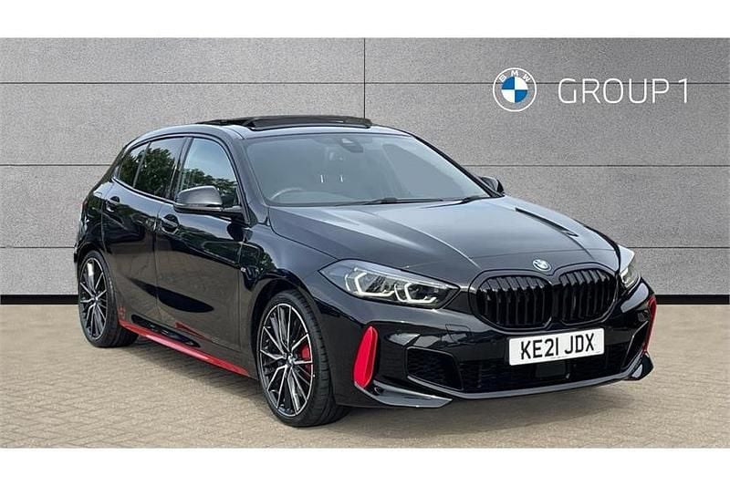 Black Used 2021 BMW 128 Shadowline Hatchback | £26,339 (Fair price) - Image 1/4