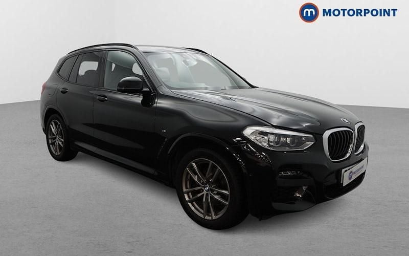 Black Used 2020 BMW X3 M Sport SUV | £25,549 (Good price) - Image 1/4