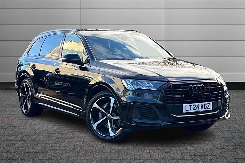 Black Used 2024 Audi Q7 S-Line SUV | £45,970 (Fair price) - Image 1/4