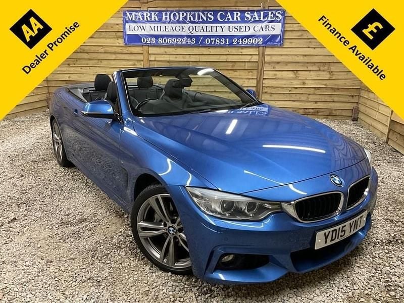 Used BMW 435 M Sport 306 HP (225 kW) 2015 Blue Cabriolet
