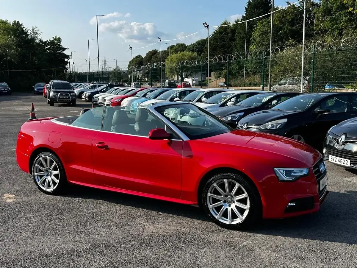 Used Audi A5 Cabriolet S-Line 2014 Red Cabriolet