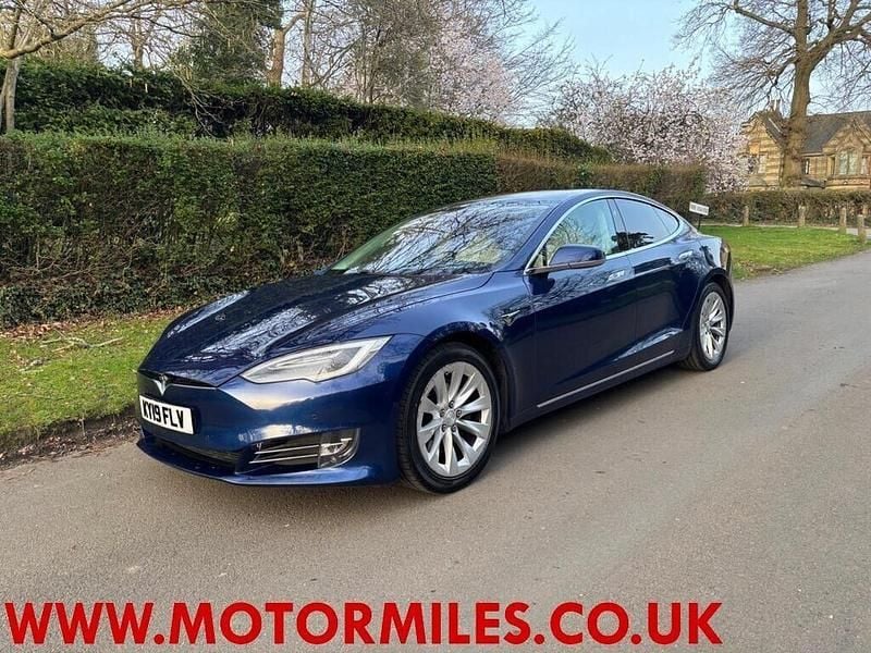 Used Tesla Model S 350 kW (476 HP) 2019 Blue Hatchback