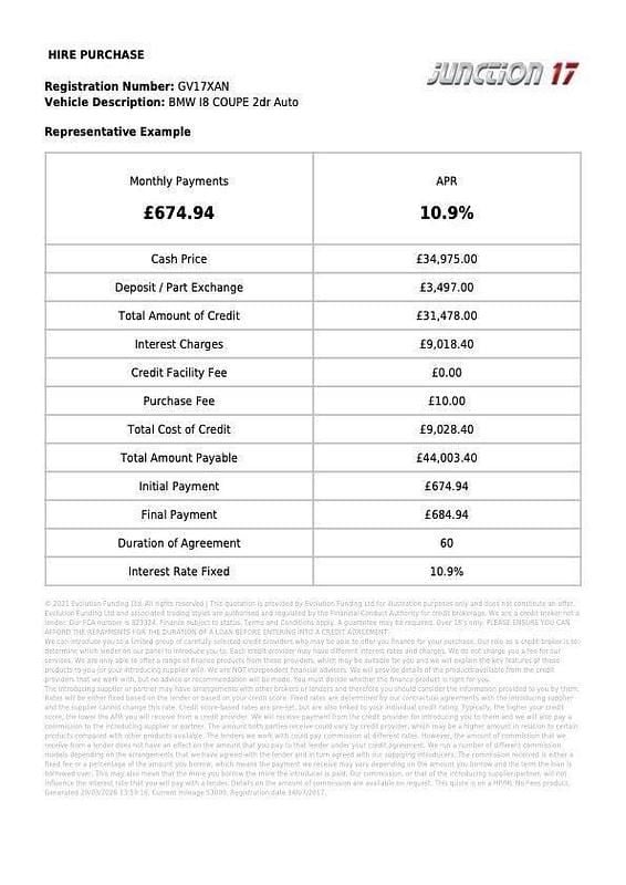 Used BMW i8 Comfort Edition 2017 Blue Coupe