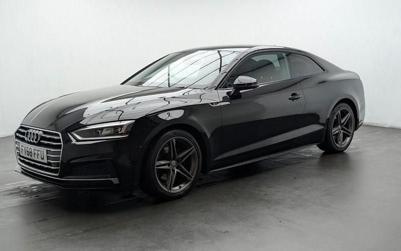 Used Audi A5 S-Line 150 HP (110 kW) 2018 Black Coupe