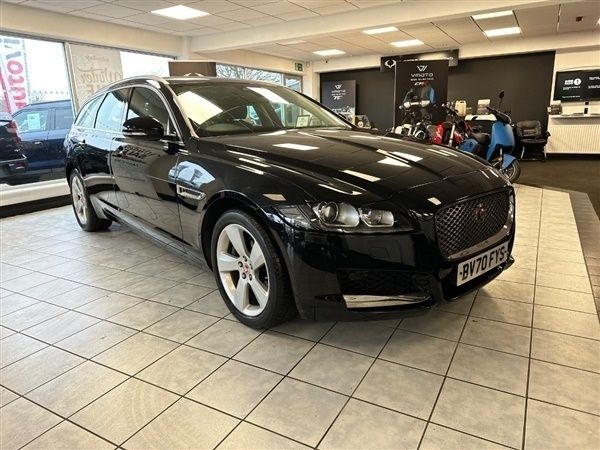 Narvik black Used 2020 Jaguar XF Portfolio Sedan | £20,990 (Expensive) - Image 1/1