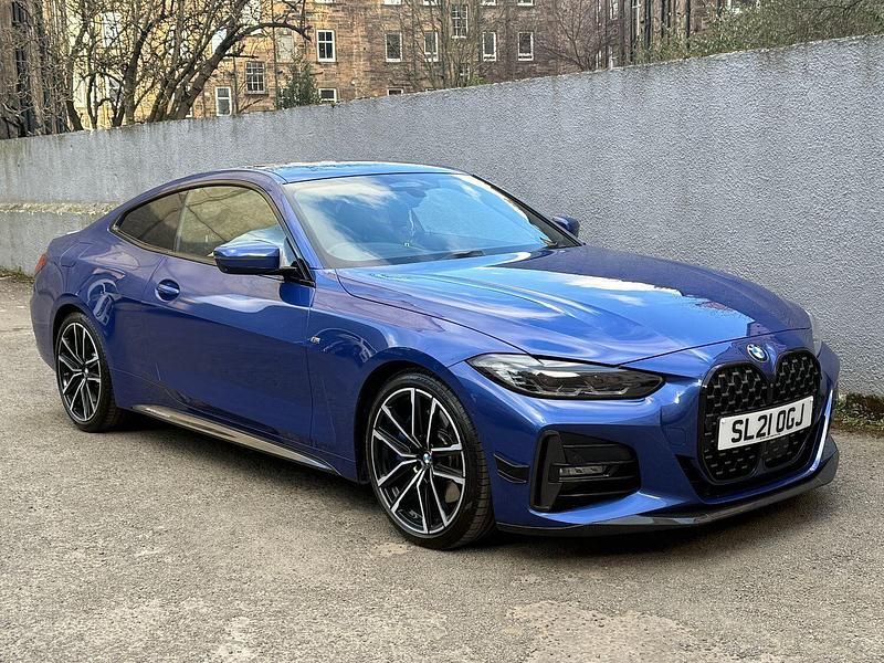 Blue Used 2021 BMW 420 M Sport Coupe | £25,595 (Super price) - Image 1/4