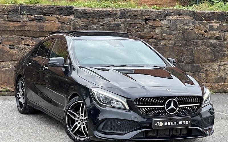 Black Used 2018 Mercedes CLA220 AMG line Sedan | £11,995 (Fair price) - Image 1/4