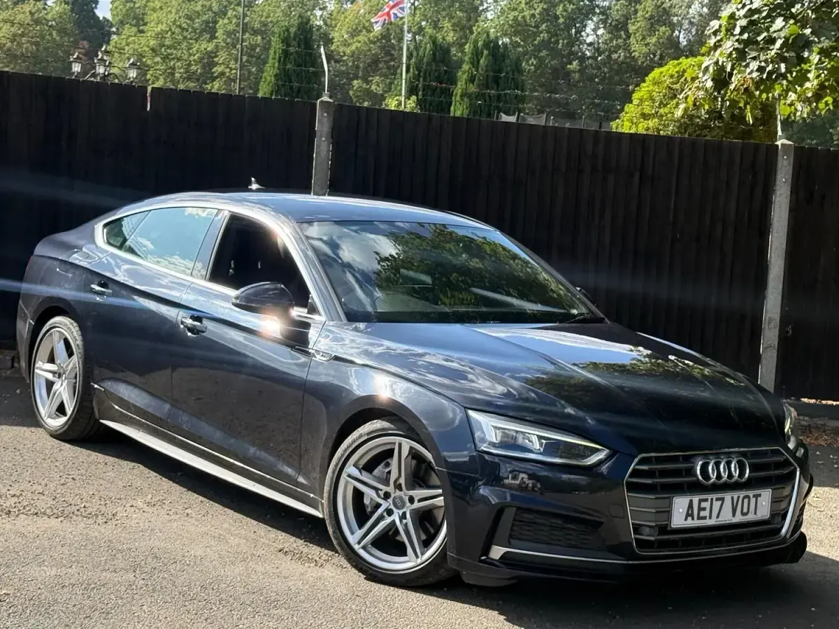 Used Audi A5 Sportback S-Line 2017 Blue Hatchback