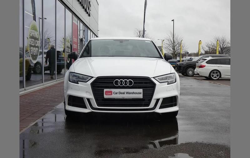 Used Audi A3 Black Edition 113 HP (83 kW) 2019 White Sedan