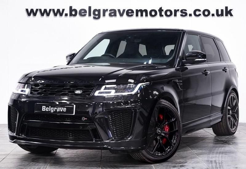 Black Used 2021 Land Rover Range Rover Sport SVR SUV | £56,980 (A bit pricey) - Image 1/3