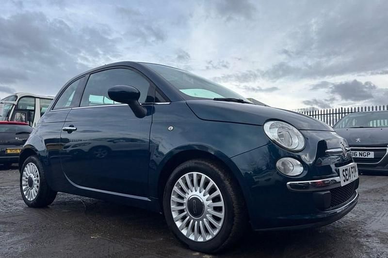 Used Fiat 500 Lounge 69 HP (50 kW) 2014 Blue Hatchback